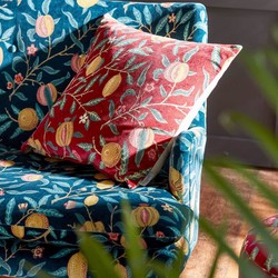 Tissu Morris & Co - Fruit Velvet - rf: 236924 Indigo/Slate