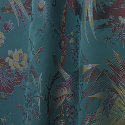 Tissu Quenin - La Parade des Oiseaux - rf: 4253.01 Paon