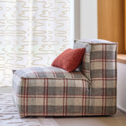 Tissu Camengo - Tartana - rf: 2134.0401 Bordeaux