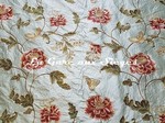 Tissu Colefax &amp; Fowler - Oriental Poppy - rf: F3302.03 Aqua