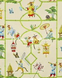 Tissu Pierre Frey - Les Singes savants - rf: F3604.001 Beige