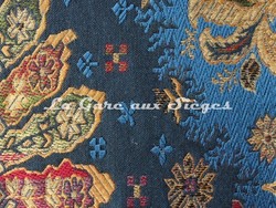Tissu Pierre Frey - Moskova - rf: F2396.129 Bleu drapeau ( dtail )