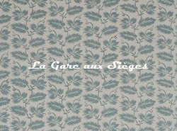 Tissu Colefax & Fowler - Leaf Stripe - rf: F4749.01 Old Blue ( dtail )