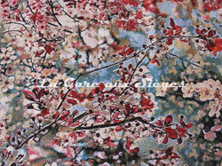 Tissu Jean Paul Gaultier - Sakura - rf: 3468.03 Guimauve