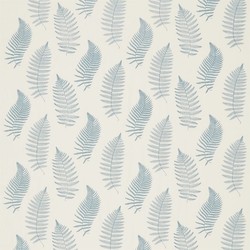 Tissu Sanderson - Fern Embroidery - rf: 235609 Powder Blue