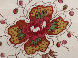 Tissu Quenin - Fraises sauvages - rf: 1619.01 ( dtail )