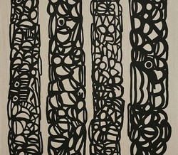 Tissu Pierre Frey - Totem - rf: F3374.001 Noir