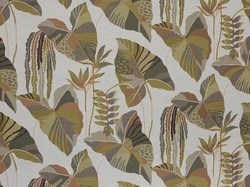 Tissu Jim Thompson - Feuilles d'Arum - rf: J3963.002 Silver down