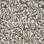 Tissu Casamance - Anamorphose - rf: 4981.0290 Noir