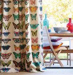 Tissu Harlequin - Papilio - rf: 120344 Flamingo/Papaya/Loganberry