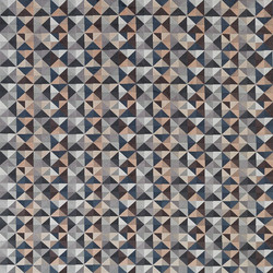Tissu Osborne & Little - Velatura - rf: F7183.01 Mink/Charcoal/Ivory