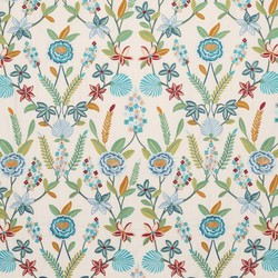 Tissu Jane Churchill - Camille - rf: J0261.03 Blue/Green