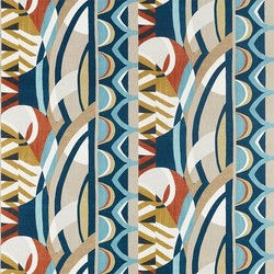 Tissu Harlequin - Atelier - rf: 120795 Ink/Sky/Stone