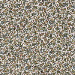 Tissu Braqueni - Petit Jouy - rf: B7687.001 Vanille