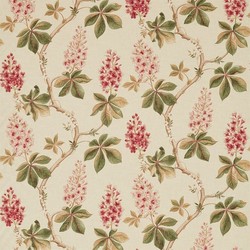 Tissu Sanderson - Chestnut Tree - rf: 225517 Coral/Bayleaf