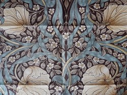 Tissu William Morris - Pimpernel - rf: 224492 Bullrush/Slate ( dtail )