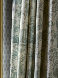 Tissu Braqueni - Mariage de Figaro - rf: B7688.001 Sauge