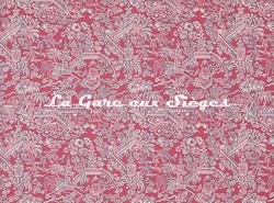 Tissu Pierre Frey - Les Pagodes - rf: F3479.003 Rose ( verso )