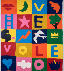 Tissu Pierre Frey - Game of Love - rf: F4028.001 Multicolore