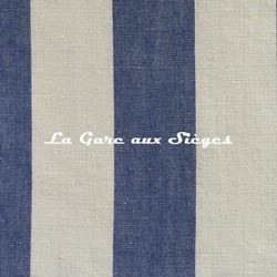 Tissu Antoine d'Albiousse - Biarritz - Coloris: Marine ( dtail 