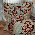Tissu Fadini Borghi - Sylvana - rf: I6613.002 Rosso