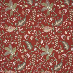 Tissu Manuel Canovas - Jalore- rf: M4179.02 Rouge de Chine