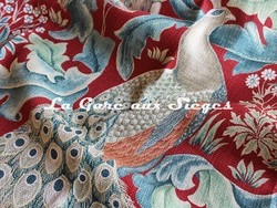 Tissu William Morris - Forest - rf: 222533 Red ( dtail )