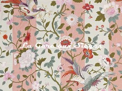 Tissu Braqueni - Konotori - rf: B7617.001 Rose saumon