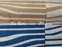 Tissu Jean Paul Gaultier - Illusion - Coloris: 06 Beige & 05 Marin