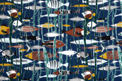 Tissu Lelivre - Lagon - rf: 3286.02 Marine