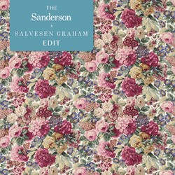 Tissu Sanderson - Rose and Peony - rf: 224421 Red