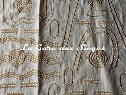 Tissu Pierre Frey - Tasmania - rf: F3021.001 Santal ( dtail )