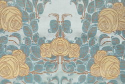 Tissu Tassinari & Ch�tel - Les Roses - r�f: 1580.01 C�ladon ( d�tail )