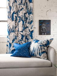 Tissu Jim Thompson - Palm Isle - rf: J3762/03 Lapis