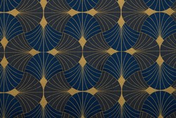 Tissu Lelivre - Flabella - rf: 3282.02 Marine