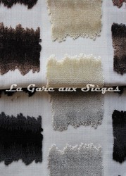 Tissu Jro - Aquarelle - Coloris: 06 Marron & 07 Noir