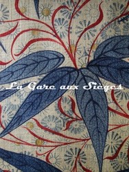 Tissu William Morris - Bamboo - rf: 222528 Indigo/Woad ( dtail )