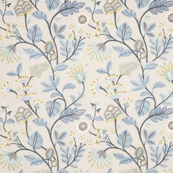 Tissu Jane Churchill - Gloriana - rf: J0252.04 Bleu