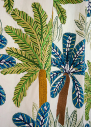 Tissu Pierre Frey - Tahiti - rf: F3739.001 Beu Vert ( dtail )