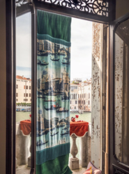 Tissu Fadini Borghi - Venezia - rf: I6626.001 Acqua E Cielo