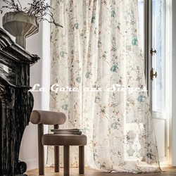 Tissu Casamance - Cerisiers - rf: 4819.0386 Vert anglais
