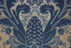 Tissu Tassinari & Chtel - Monceau - rf: 1703.02 Bleu ( dtail )