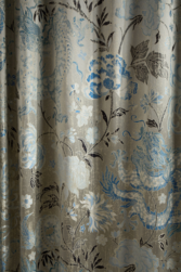 Tissu Jim Thompson - Dragon Garden - r�f: J4004.002 Silver Moon