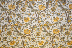 Tissu Casal - Bangalore Lin - rf: 85095.7440 Or/Turquoise/Vert