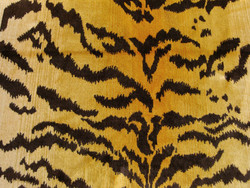 Tissu Nobilis - Velours Tiger - rf: 10496.35 Curry