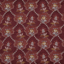 Tissu Quenin - Ombelle - r�f: 4281.05 Grenat