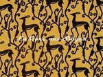 Tissu Zoffany - Deco Deer - rf: 333017 Tigers Eye/Vine Black
