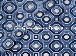 Tissu Jim Thompson - Octavian velvet - rf: J3844.006 Lapis