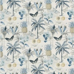 Tissu Baker Lifestyle - Orinoco - rf: PP50434.2 Blue