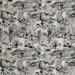 Tissu Jean Paul Gaultier - Street - rf: 3455.01 Graphite